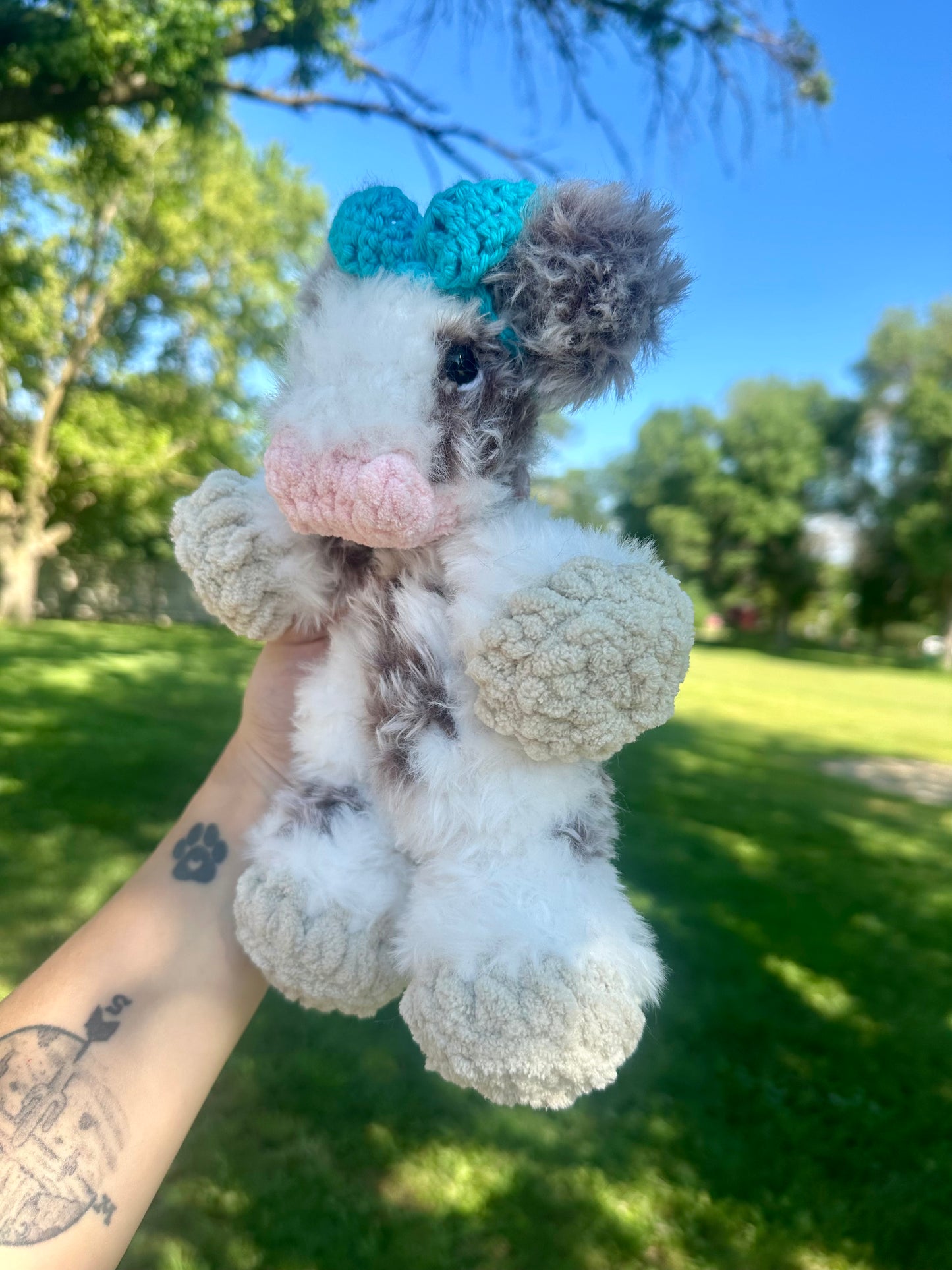 Fuzzy Cow Snuggler