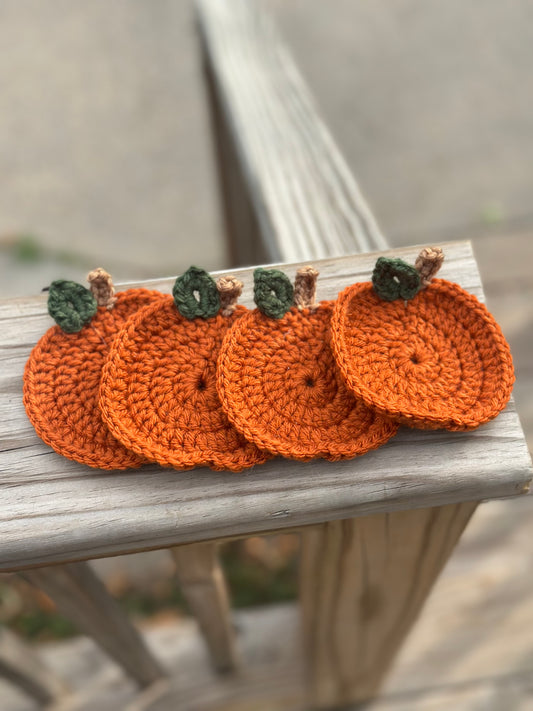 Pumpkin Coaster Set