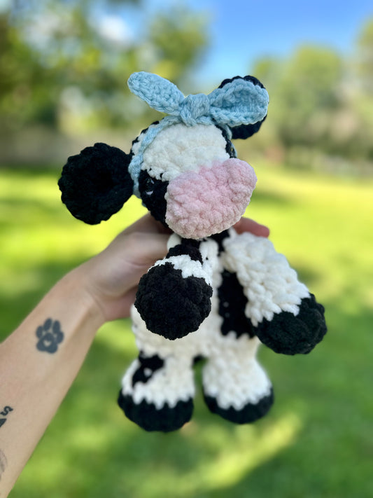 Black and White Cow Snuggler